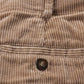 Unbranded W26 L26 Tapered Leg Loose Fit Brown Corduroy Trousers