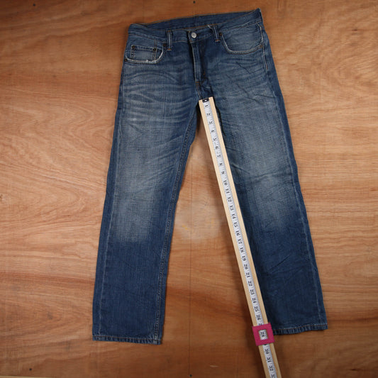 Levi's 501 Red Tab W32 L28 Original Fit Blue Denim Jeans