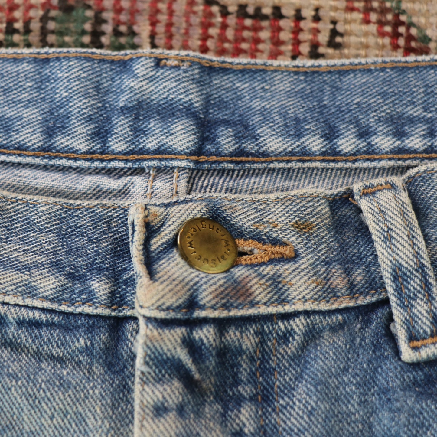 Wrangler W32 L30 Straight Leg Relaxed Fit Blue Denim Jeans