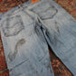 Levi's 541 W32 L29 Tapered Leg Distressed Style Blue Denim Jeans