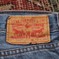 Levi's 518 Red Tab W32 L27 Flared Classic Ripped Style Blue Denim Jeans