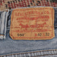 Levi's 550 W38 L31 Tapered Leg Relaxed Fit Blue Denim Jeans