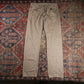Levi's 505 W32 L32 Straight Leg Regular Fit Beige Denim Jeans
