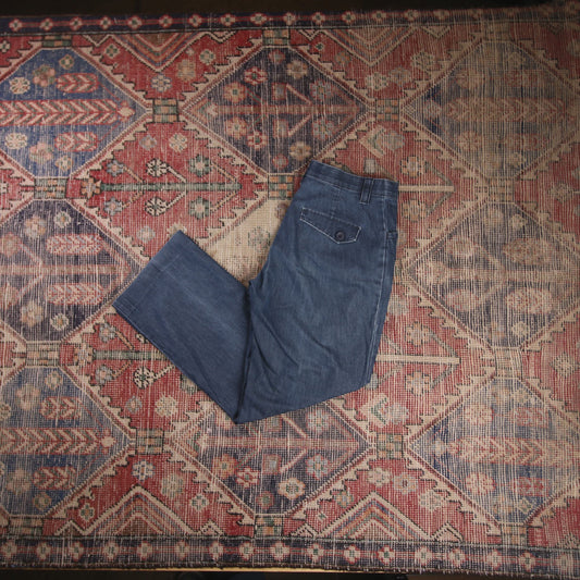 Lee W30 L27 Straight Leg Blue Denim Jeans