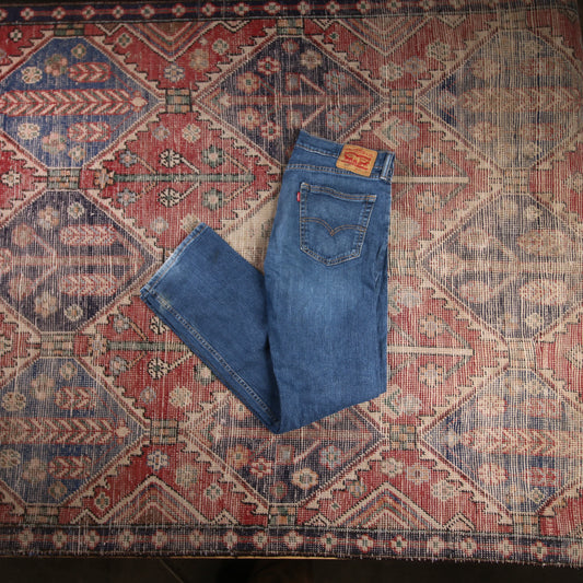 Levi's 505 W32 L30 Straight Leg Regular Fit Blue Denim Jeans