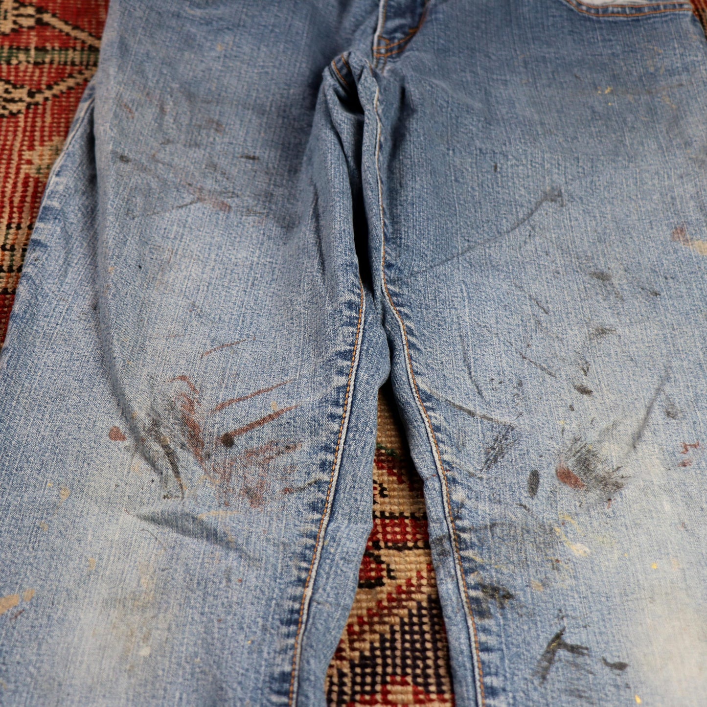 Levi's 550 W26 L30 Tapered Leg Relaxed Fit Blue Denim Jeans