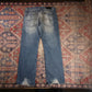 Lee W34 L31 Straight Leg Relaxed Fit Blue Denim Jeans