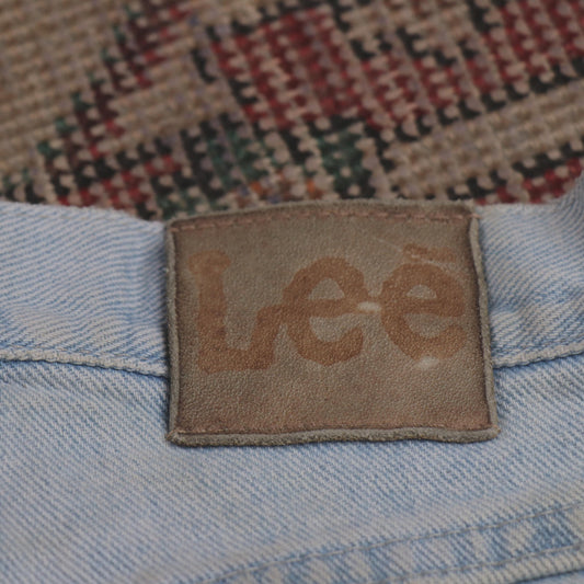 Lee W28 L30 Tapered Leg Relaxed Fit Blue Denim Jeans