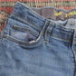 Lee W28 L24 Straight Leg Blue Denim Jeans