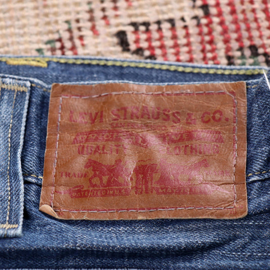 Levi's 549 Red Tab W40 L30 Loose Classic Ripped Style Blue Denim Jeans