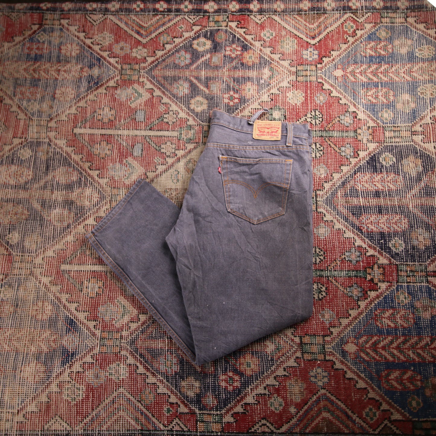 Levi's 501 W42 L29 Original Fit Grey Denim Jeans