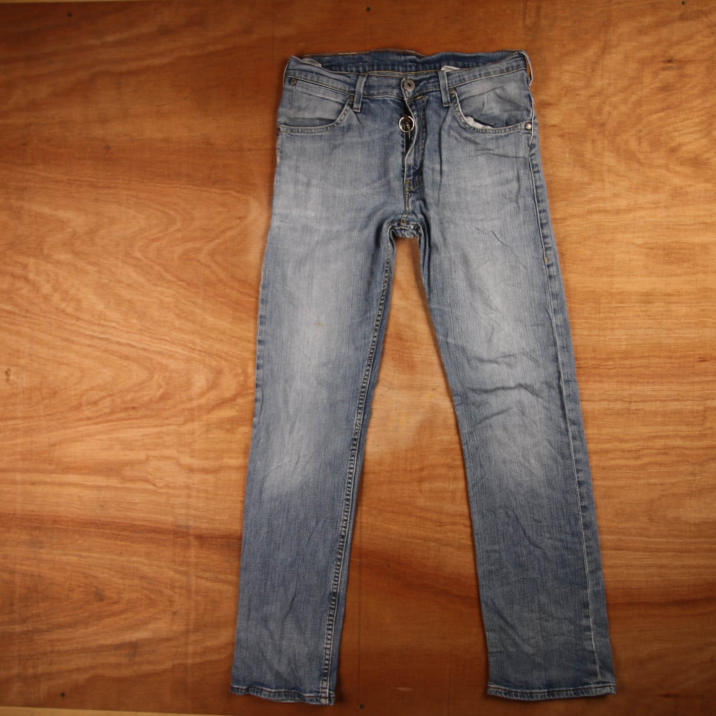 Levi's 505 Red Tab W30 L30 Straight Leg Regular Fit Blue Denim Jeans
