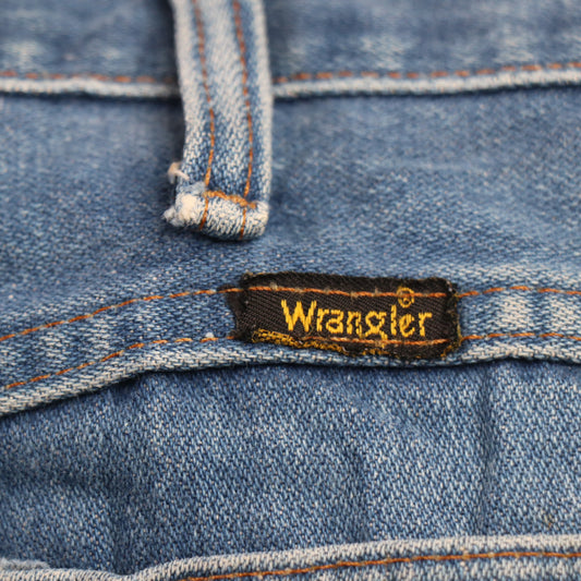 Wrangler W34 L29 Straight Leg Relaxed Fit Blue Denim Jeans