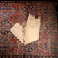 Lee W40 L28 Straight Leg Relaxed Fit Classic Ripped Style Beige Denim Jeans