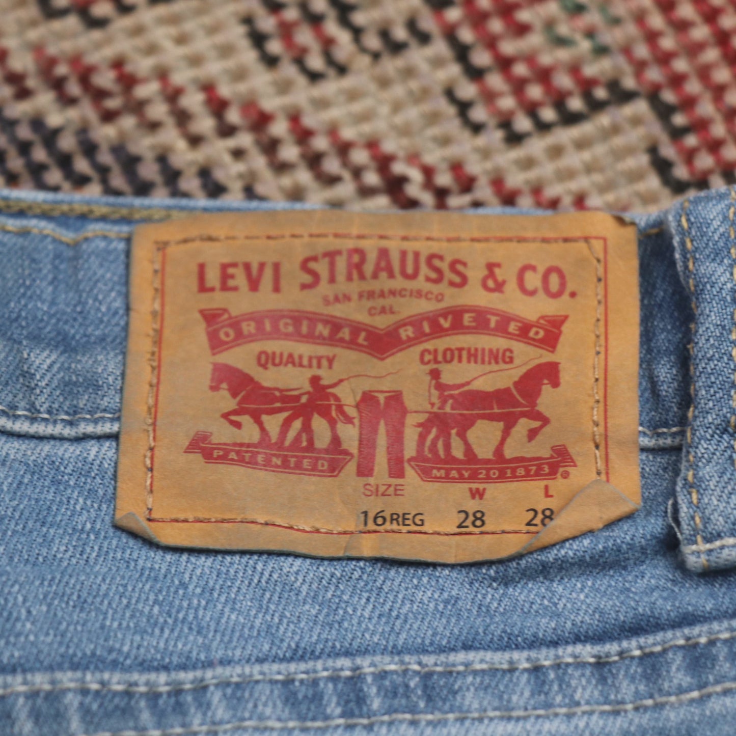 Levi's 512 W28 L29 Tapered Leg Slim Fit Blue Denim Jeans