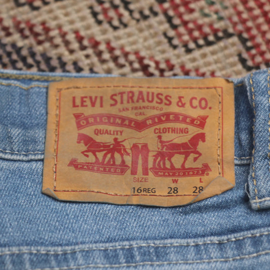 Levi's 512 W28 L29 Tapered Leg Slim Fit Blue Denim Jeans
