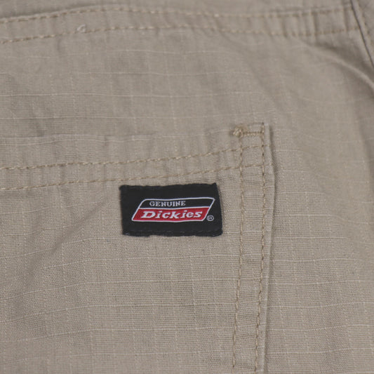 Dickies W32 L30 Straight Leg Beige Cotton Blend Trousers