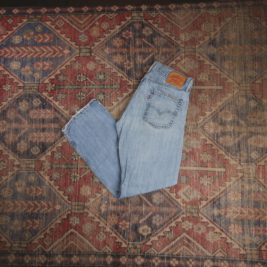 Levi's 514 W34 L29 Straight Leg Blue Denim Jeans