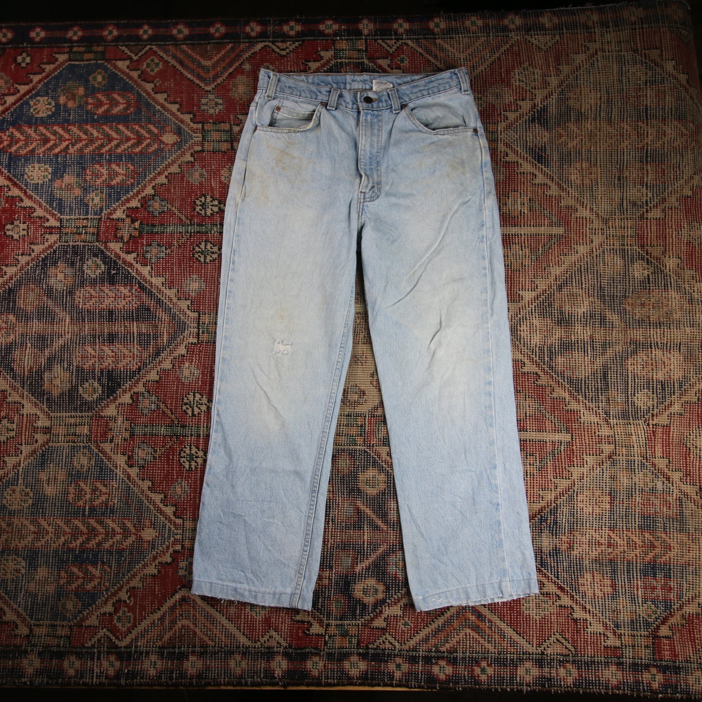 Levi's Orange Tab W30 L26 Tapered Leg Loose Fit Blue Denim Jeans