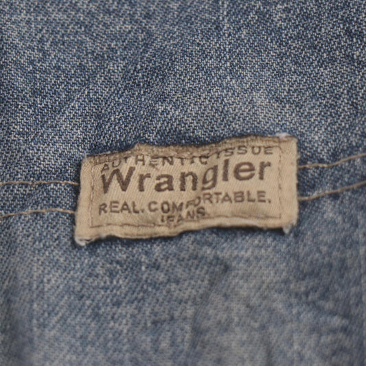 Wrangler W36 L31 Carpenter Classic Ripped Style Blue Denim Jeans