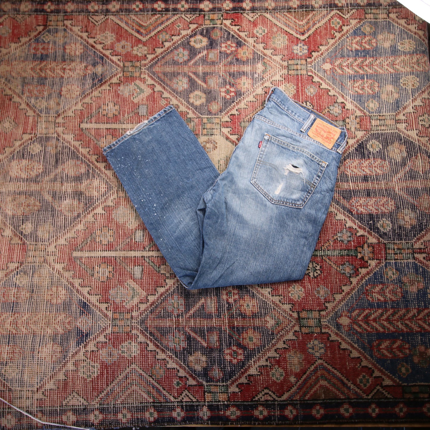 Levi's 559 W40 L29 Straight Leg Relaxed Fit Blue Denim Jeans