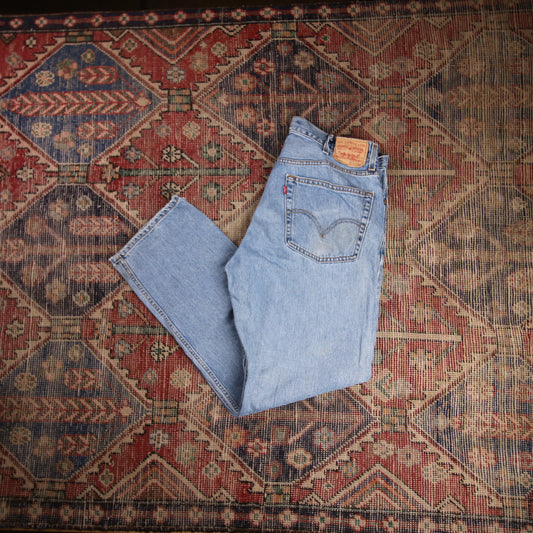 Levi's 505 W36 L31 Straight Leg Regular Fit Blue Denim Jeans