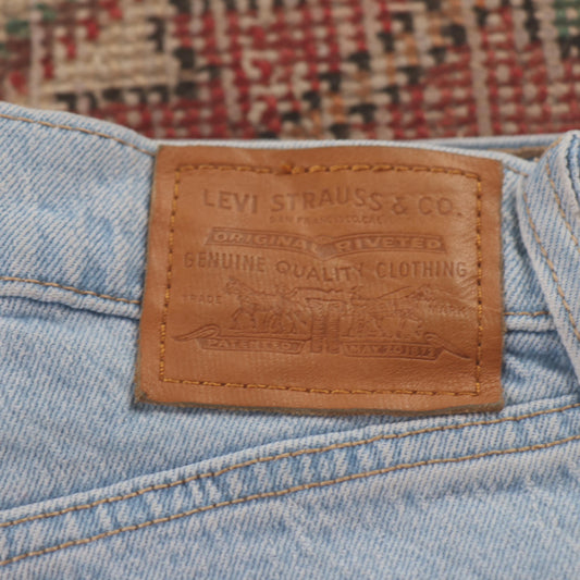 Levi's Red Tab W26 L28 Straight Leg High Waisted Blue Denim Jeans