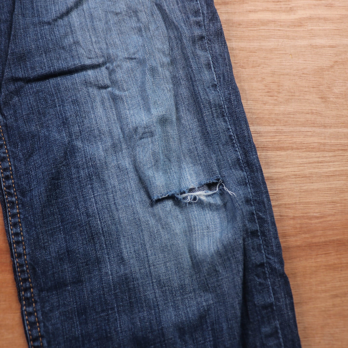Levi's 514 Red Tab W34 L28 Straight Leg Blue Denim Jeans