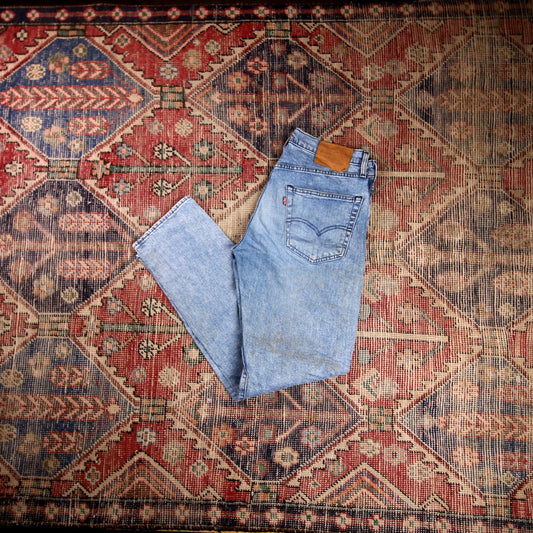 Levi's 502 W32 L31 Tapered Leg Regular Fit Blue Denim Jeans