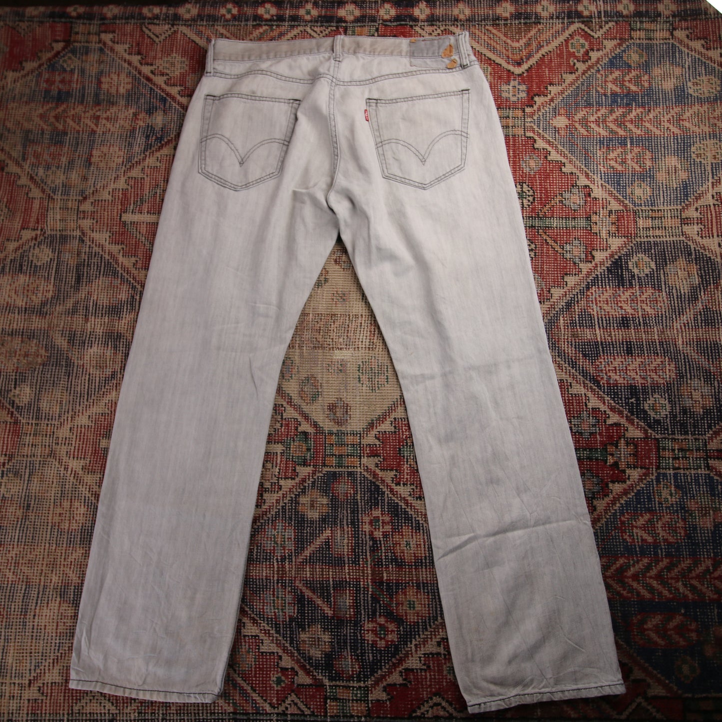 Levi's 514 W36 L31 Straight Leg Grey Denim Jeans