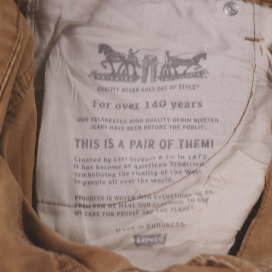 Levi's W64 L29 Straight Leg Brown Denim Jeans