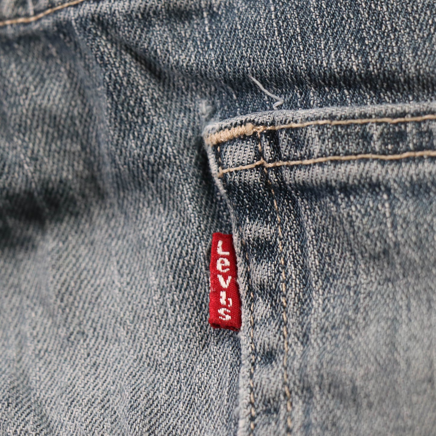 Levi's 505 Red Tab W34 L31 Straight Leg Regular Fit Blue Denim Jeans