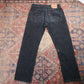 Levi's 551 W32 L30 Straight Leg Loose Fit Black Corduroy Trousers