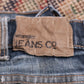Wrangler W34 L31 Straight Leg Slim Fit Classic Ripped Style Blue Denim Jeans