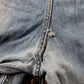 Wrangler Orange Tab W44 L29 Relaxed Classic Ripped Style Blue Denim Jeans