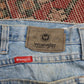 Wrangler W42 L30 Straight Leg Relaxed Fit Blue Denim Jeans