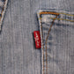 Levi's 505 Red Tab W30 L30 Straight Leg Regular Fit Blue Denim Jeans