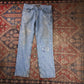 Lee W34 L30 Straight Leg Relaxed Fit Blue Denim Jeans