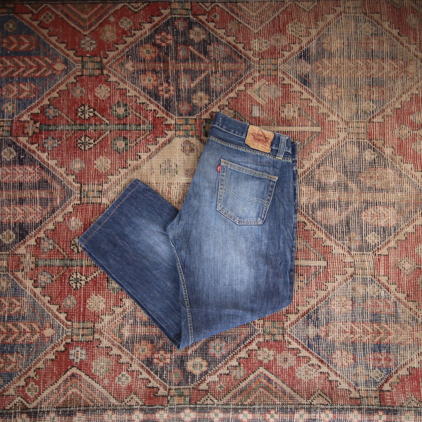 Levi's 506 W38 L27 Straight Leg Blue Denim Jeans