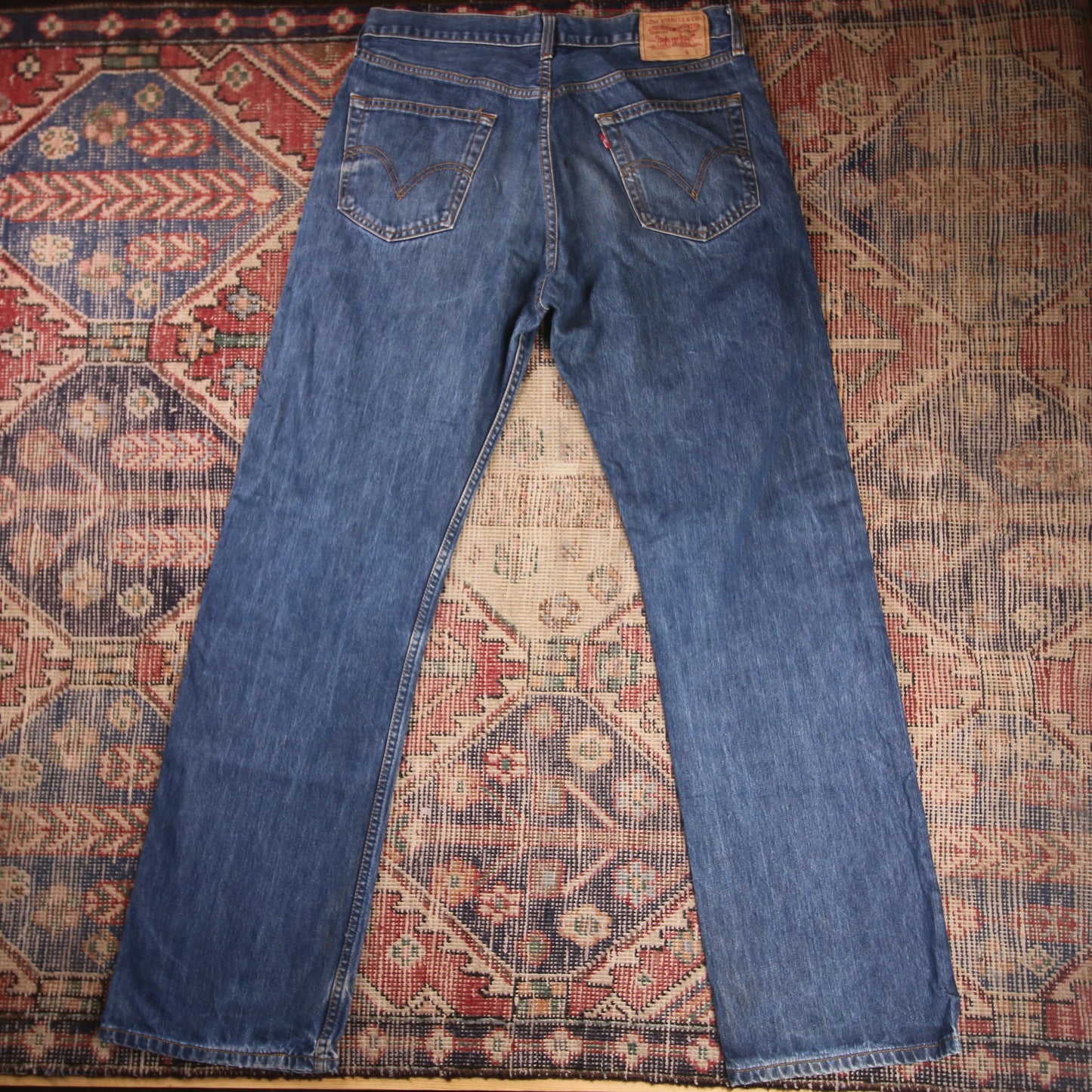 Levi's 508 W32 L33 Tapered Leg Regular Fit Blue Denim Jeans