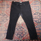 Levi's Signature W40 L27 Straight Leg Regular Fit Black Denim Jeans