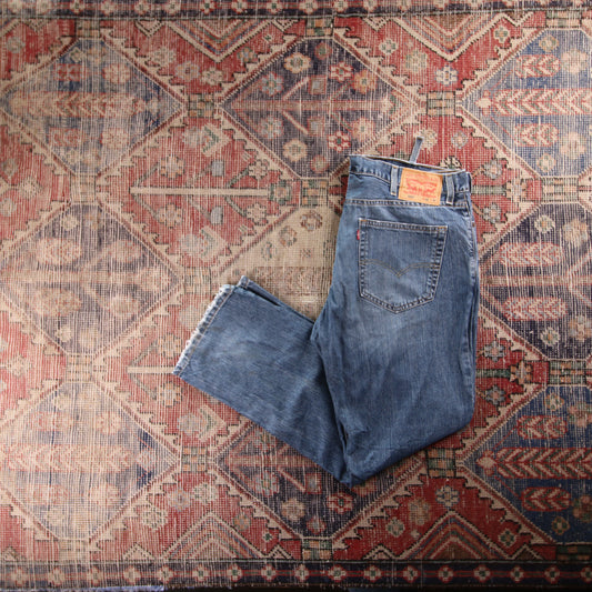 Levi's 559 Red Tab W40 L30 Straight Leg Relaxed Fit Blue Denim Jeans