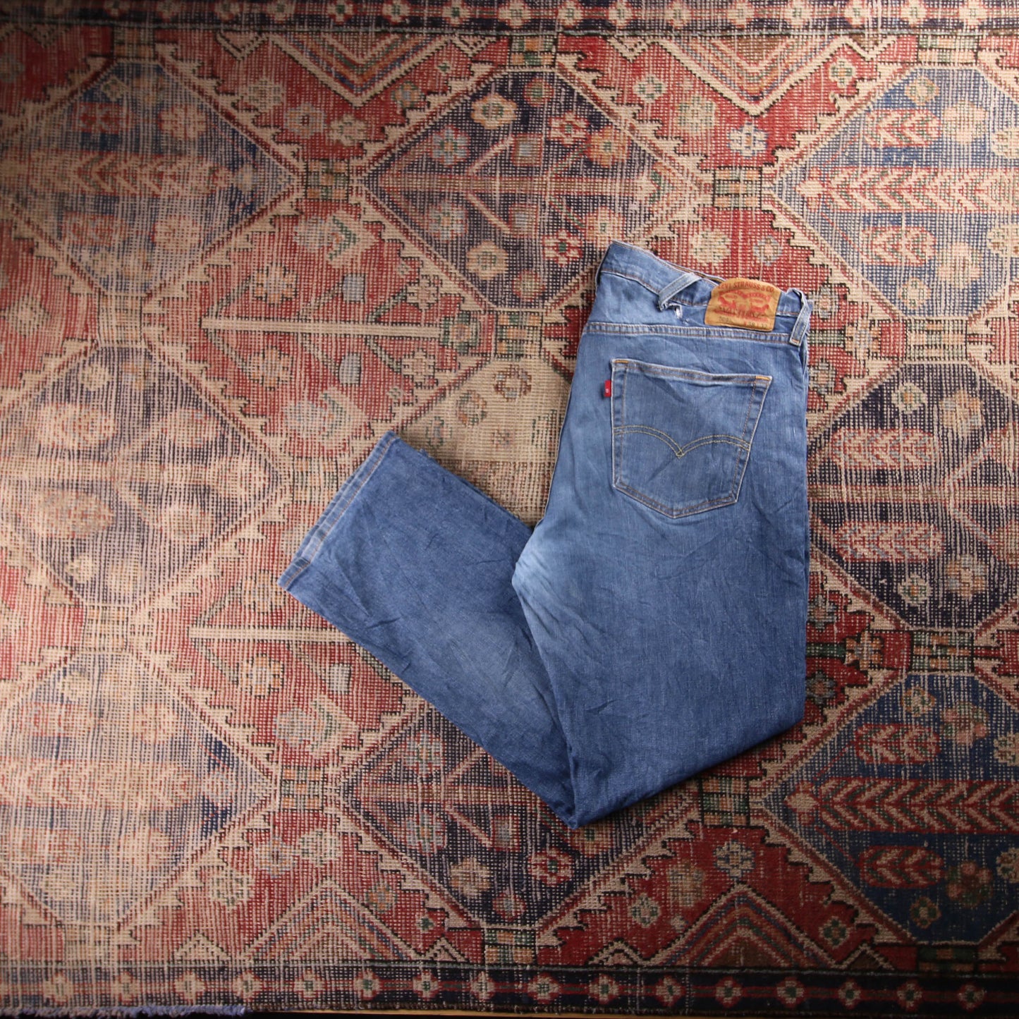 Levi's 559 Red Tab W40 L31 Straight Leg Relaxed Fit Blue Denim Jeans