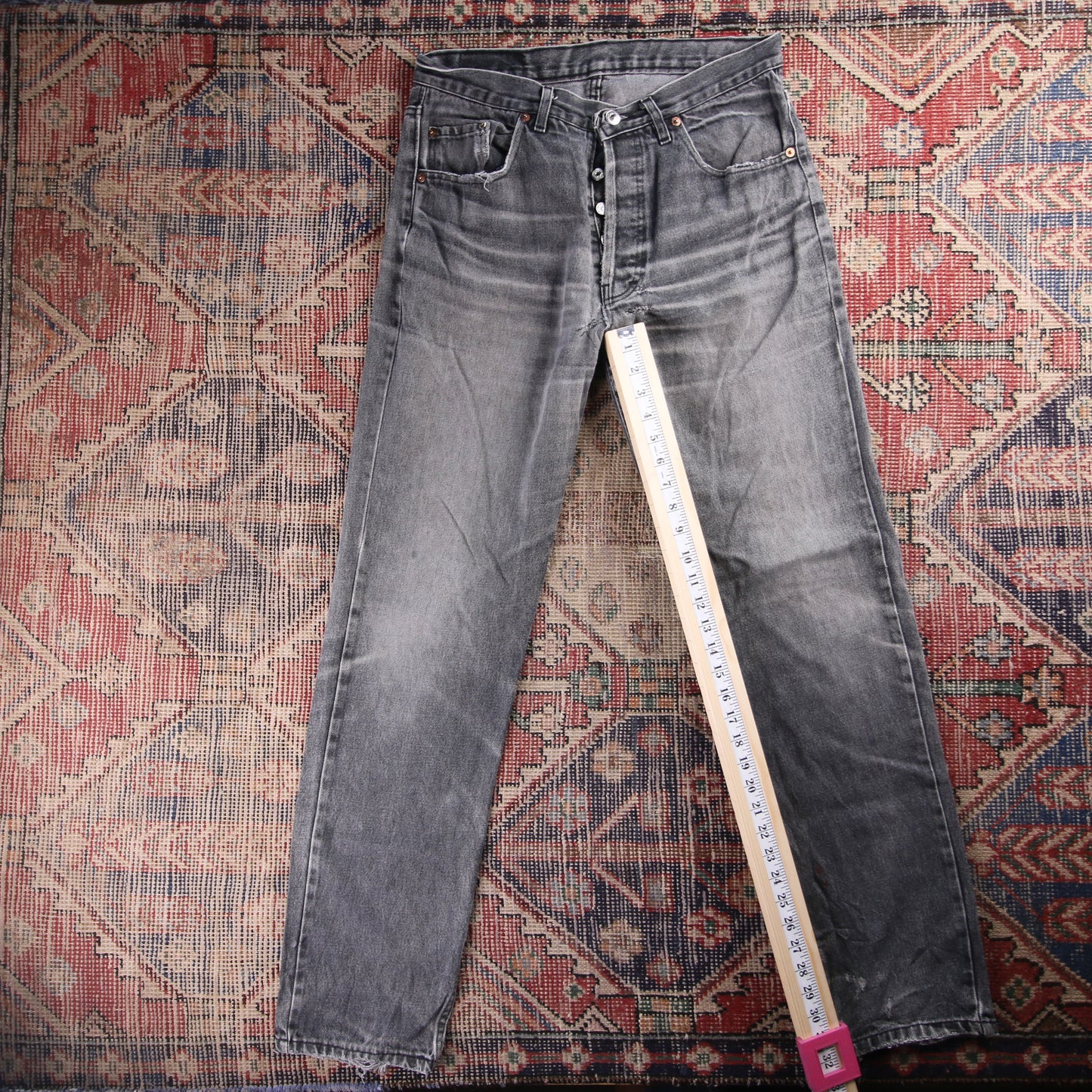Levi's Red Tab W32 L32 Straight Leg Grey Denim Jeans
