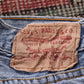 Levi's 501 Red Tab W34 L33 Original Fit Classic Ripped Style Blue Denim Jeans