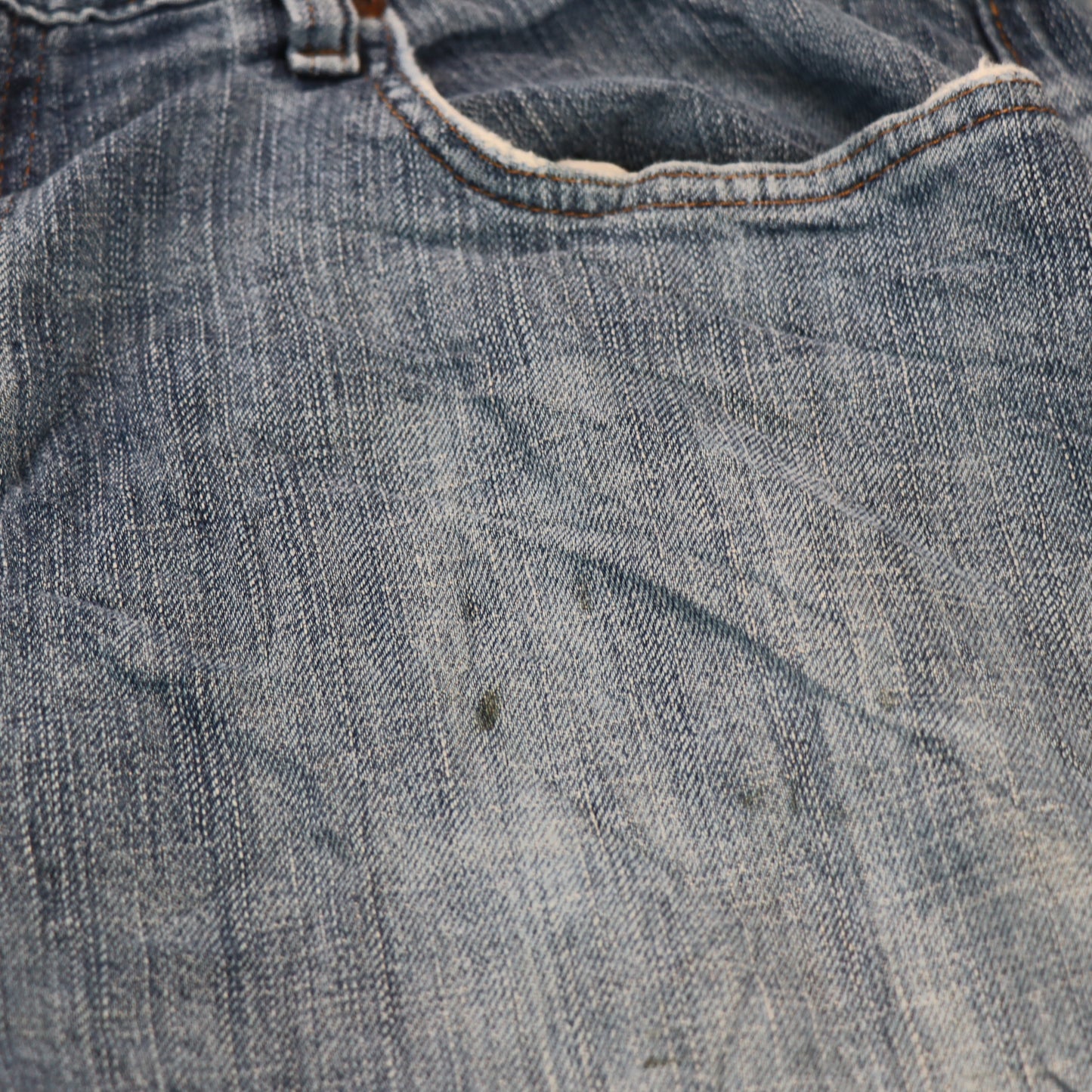 Wrangler W36 L32 Straight Leg Relaxed Fit Blue Denim Jeans