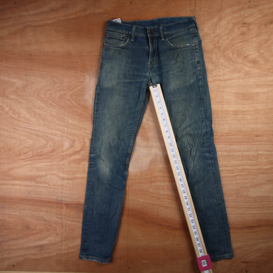 Levi's 511 Red Tab W30 L30 Slim Fit Blue Denim Jeans