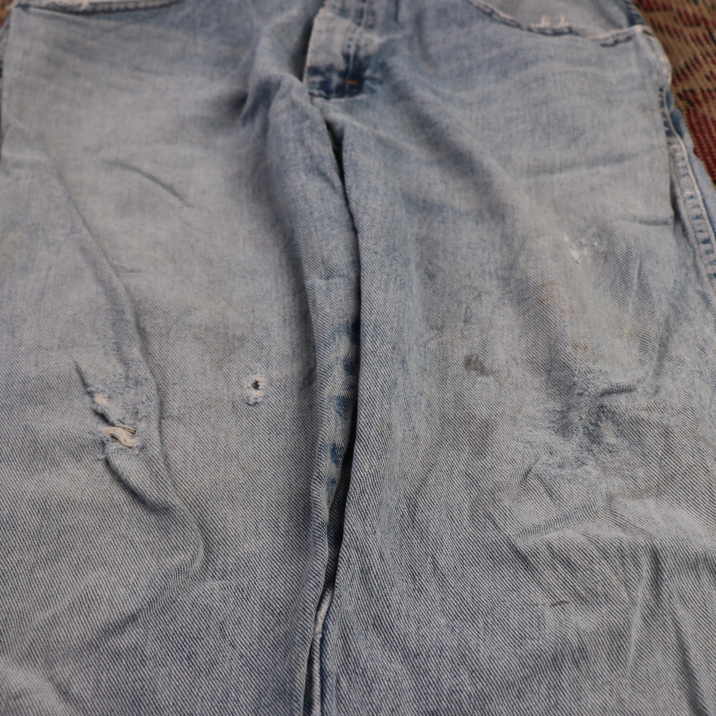 Wrangler W30 L30 Straight Leg Relaxed Fit Blue Denim Jeans