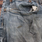 Wrangler W34 L31 Straight Leg Slim Fit Classic Ripped Style Blue Denim Jeans