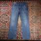 Levi's W38 L32 Straight Leg Blue Denim Jeans